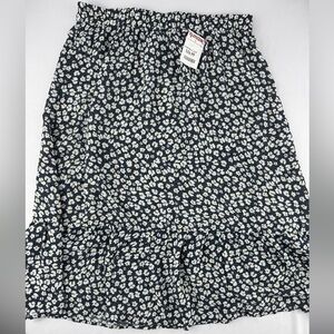 NWT Ann Carson Floral Boho Skirt